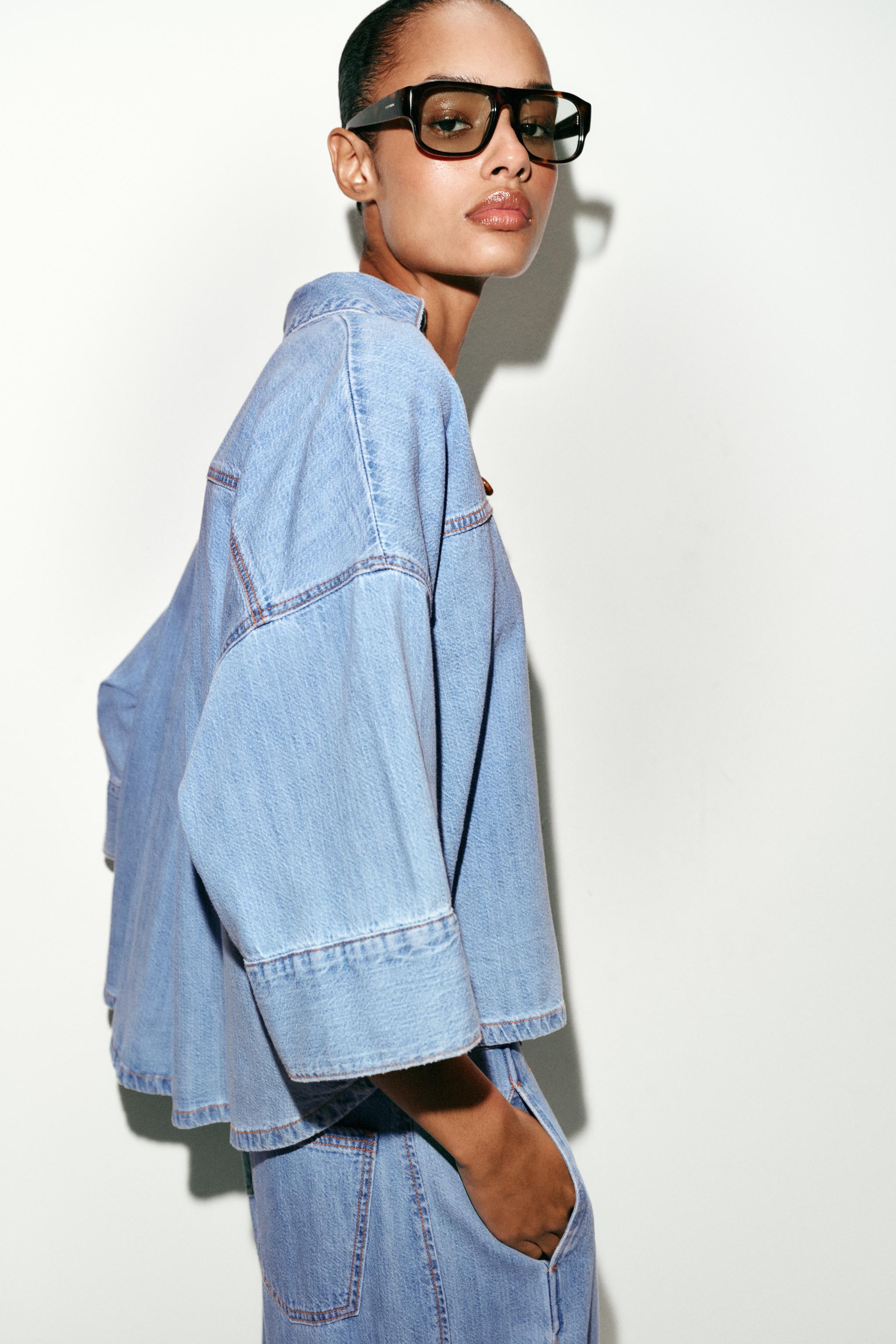 CHEMISE Z1975 EN DENIM À MANCHES AMPLES